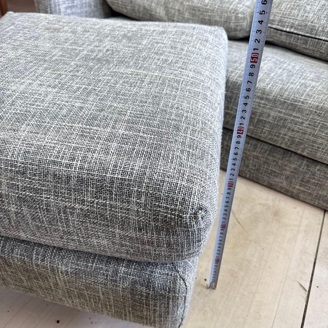 まさ NDstyleコーナーソーファー　ファブリックソファ　【欠損あり】