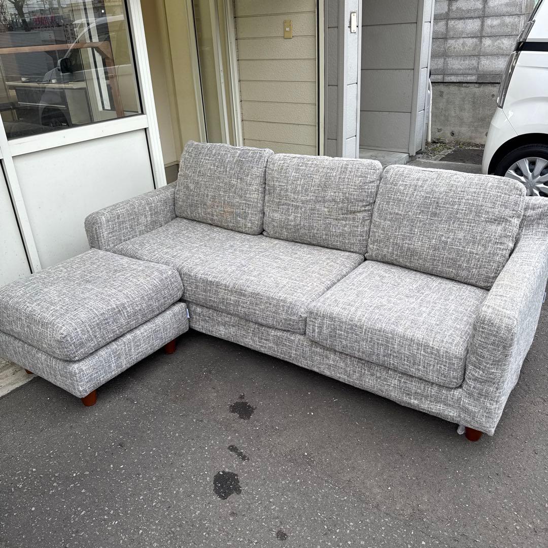 まさ NDstyleコーナーソーファー　ファブリックソファ　【欠損あり】