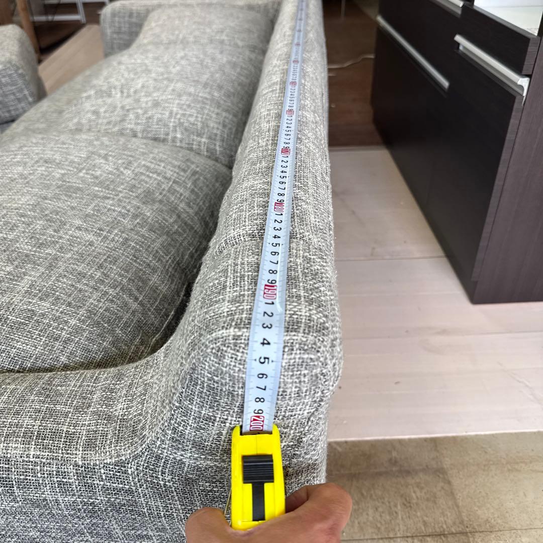 まさ NDstyleコーナーソーファー　ファブリックソファ　【欠損あり】