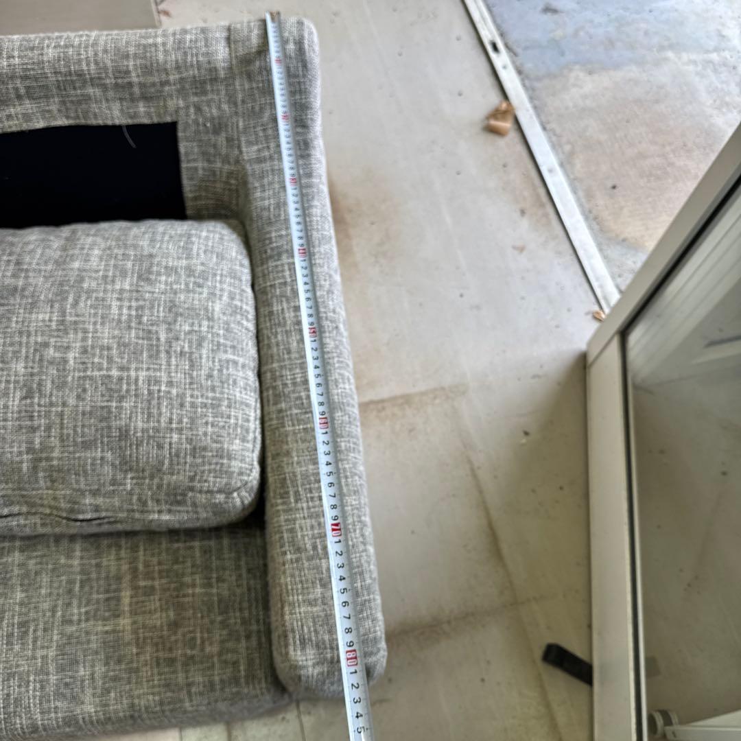 まさ NDstyleコーナーソーファー　ファブリックソファ　【欠損あり】