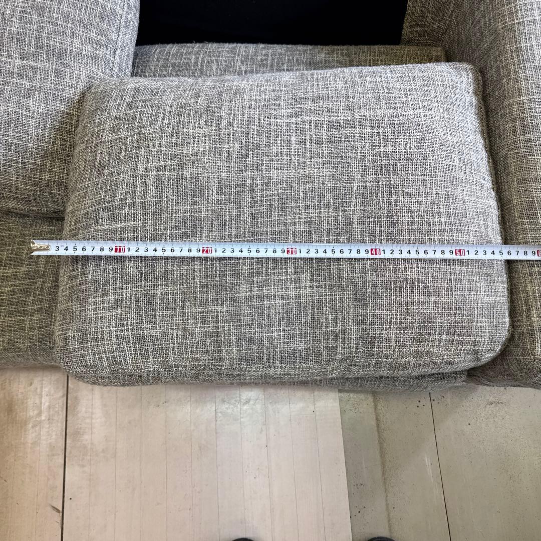 まさ NDstyleコーナーソーファー　ファブリックソファ　【欠損あり】