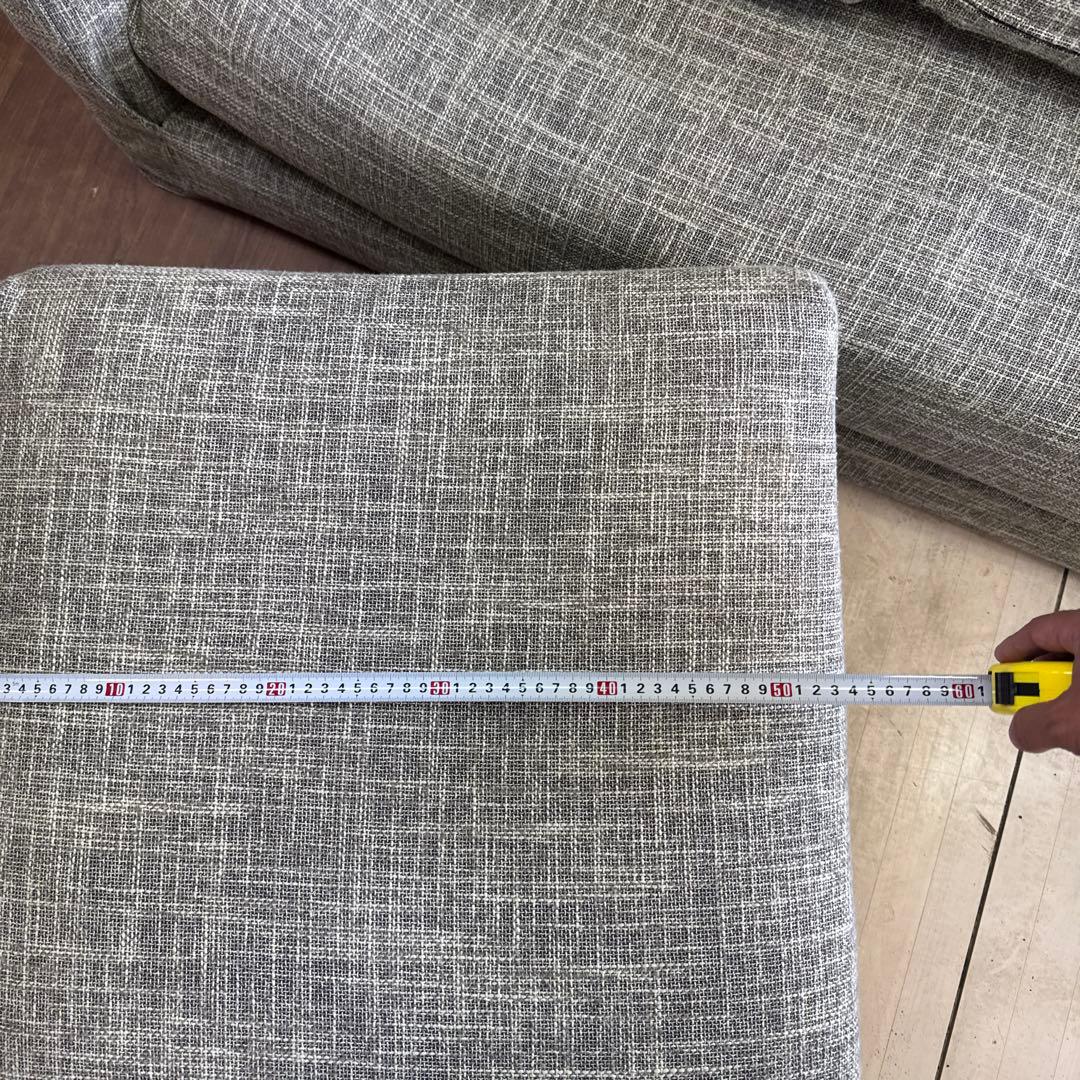 まさ NDstyleコーナーソーファー　ファブリックソファ　【欠損あり】