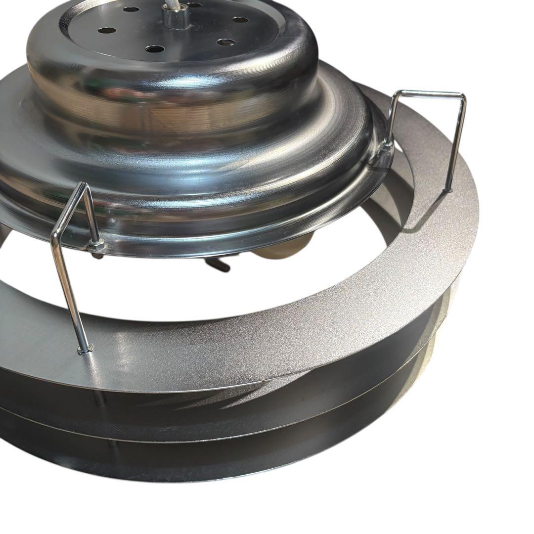 北欧 ミッドセンチュリー ビンテージ ペンダントライト シルバー 3灯