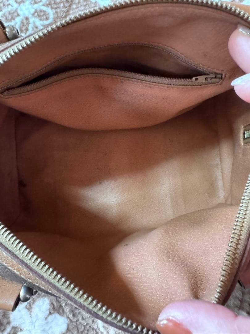 ダークブラウン ハンドバッグ