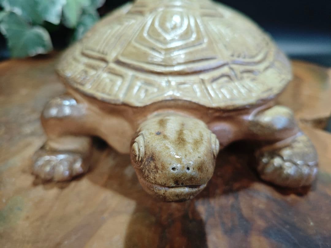 備前焼 亀の置物 日幡光顕A043
