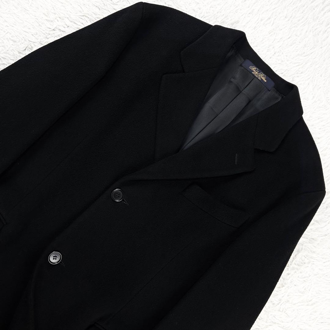 極美品 カシミヤ混 イタリア製 ロング ブルックスブラザーズ チェスターコート