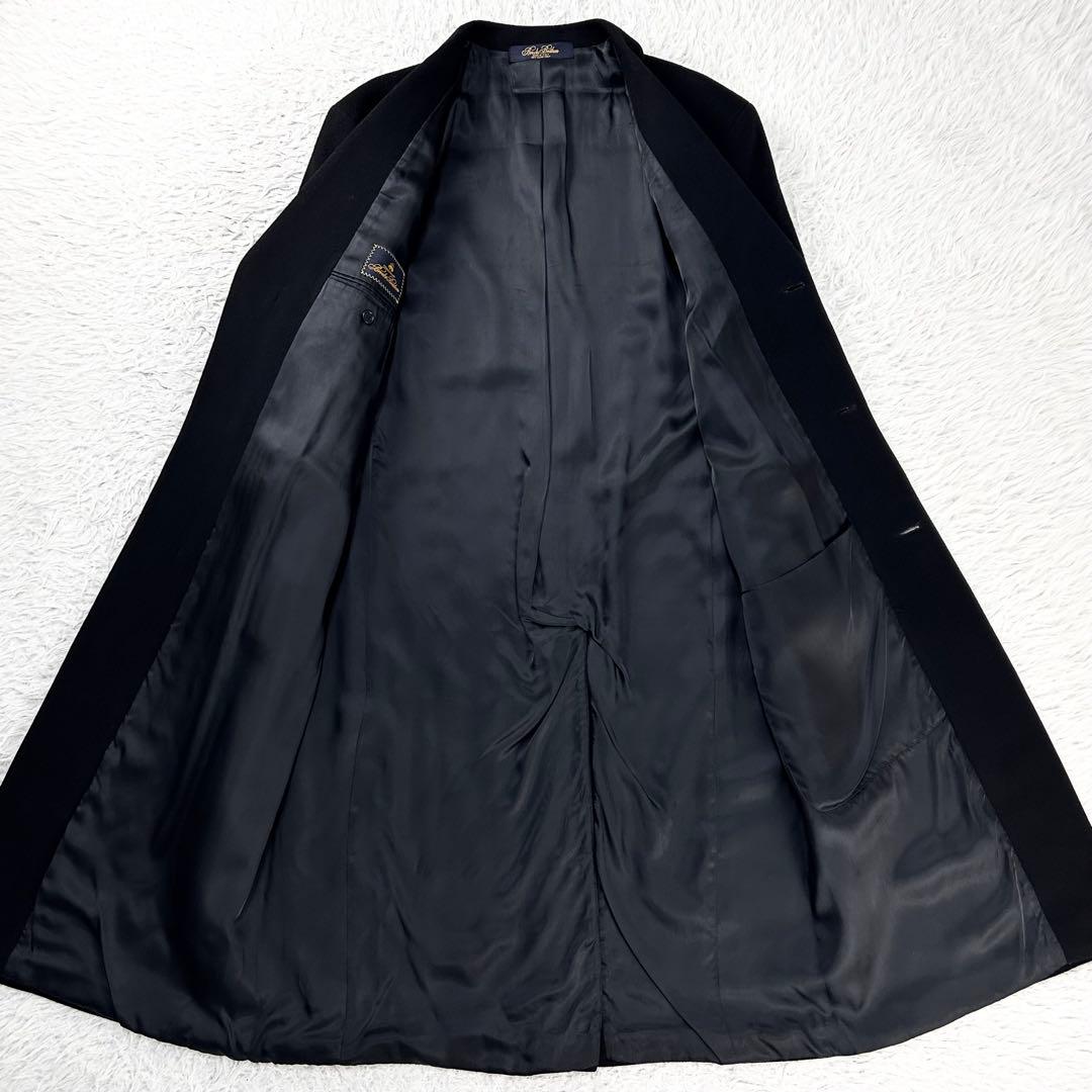 極美品 カシミヤ混 イタリア製 ロング ブルックスブラザーズ チェスターコート