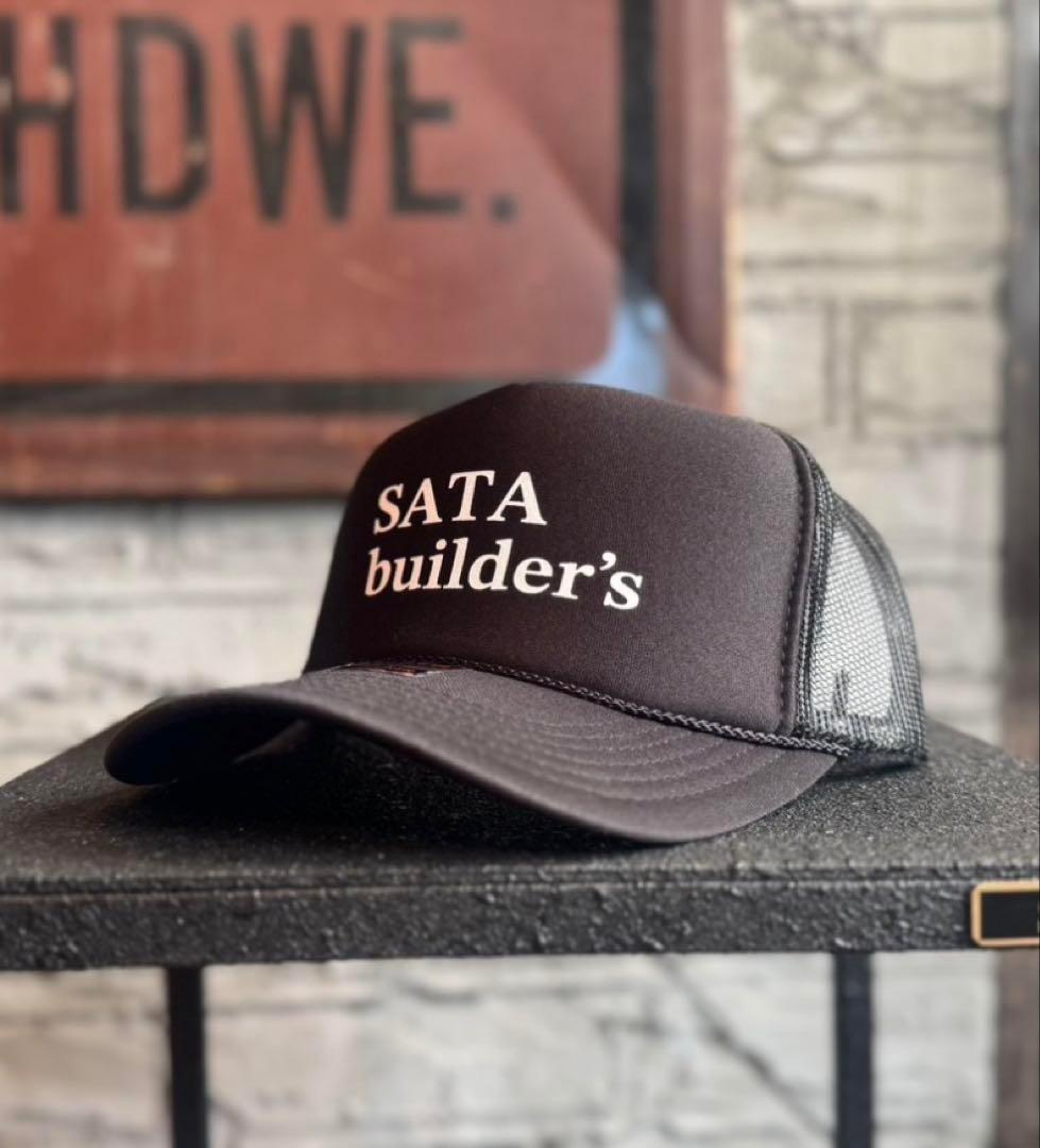 サタビルダーズ ソリッドメッシュキャップ 佐田ビルダース ブラック