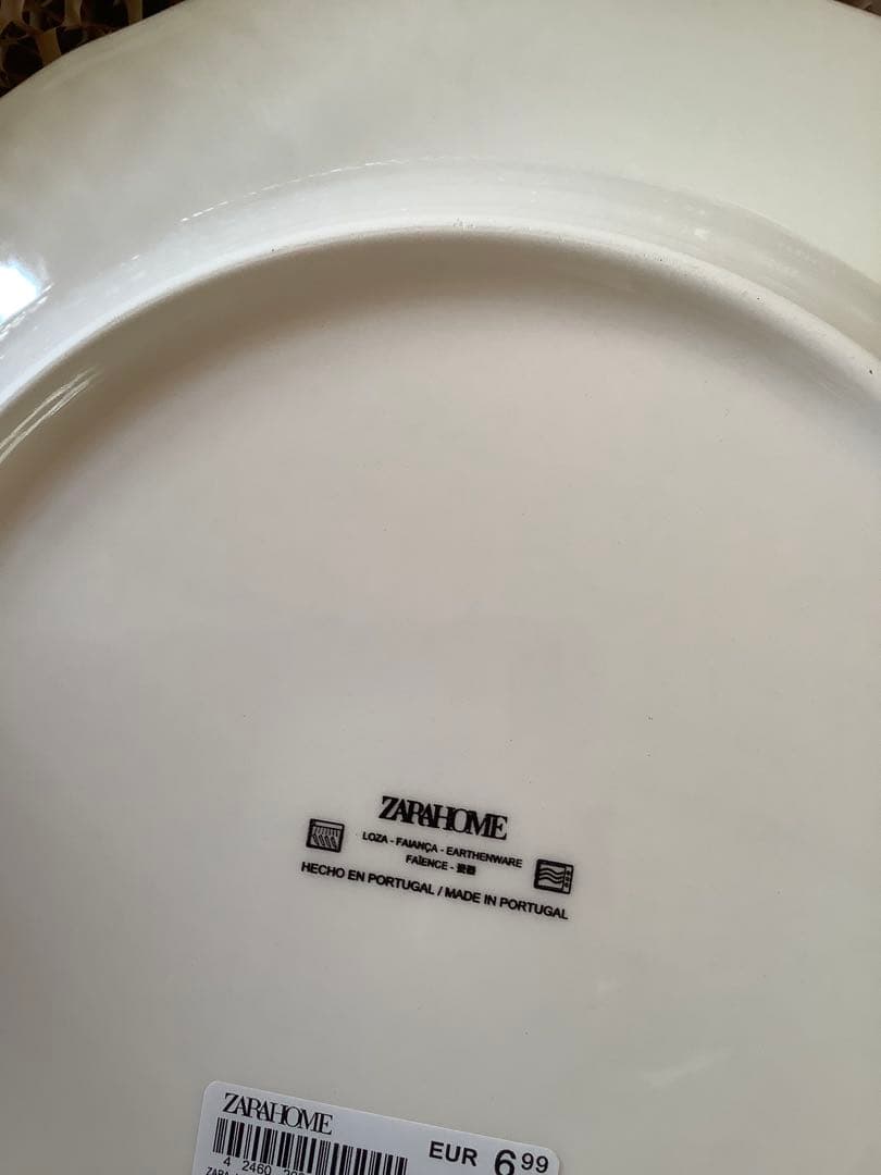 ZARA  フラワーアースンウェアデイナープレート3枚【新品•タグ付き】