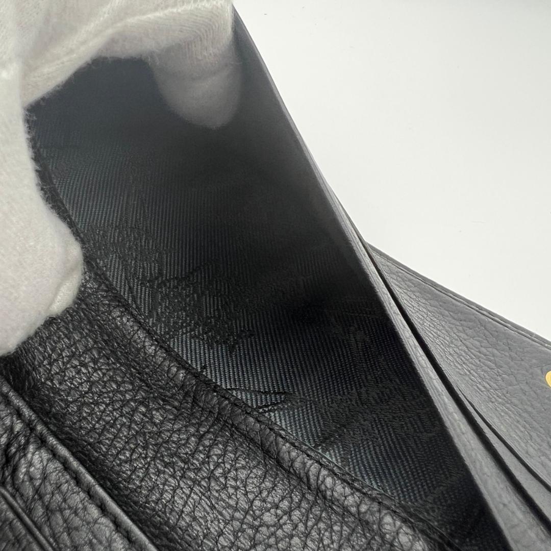 美品ヴィヴィアンウエストウッド★メンズフラップロングウォレット 長財布 本革 黒