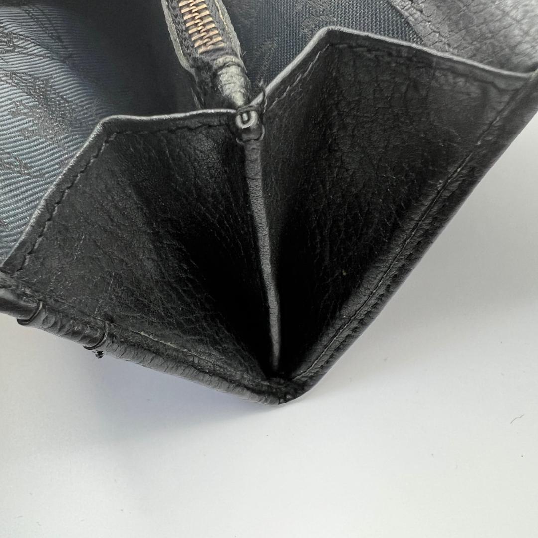 美品ヴィヴィアンウエストウッド★メンズフラップロングウォレット 長財布 本革 黒