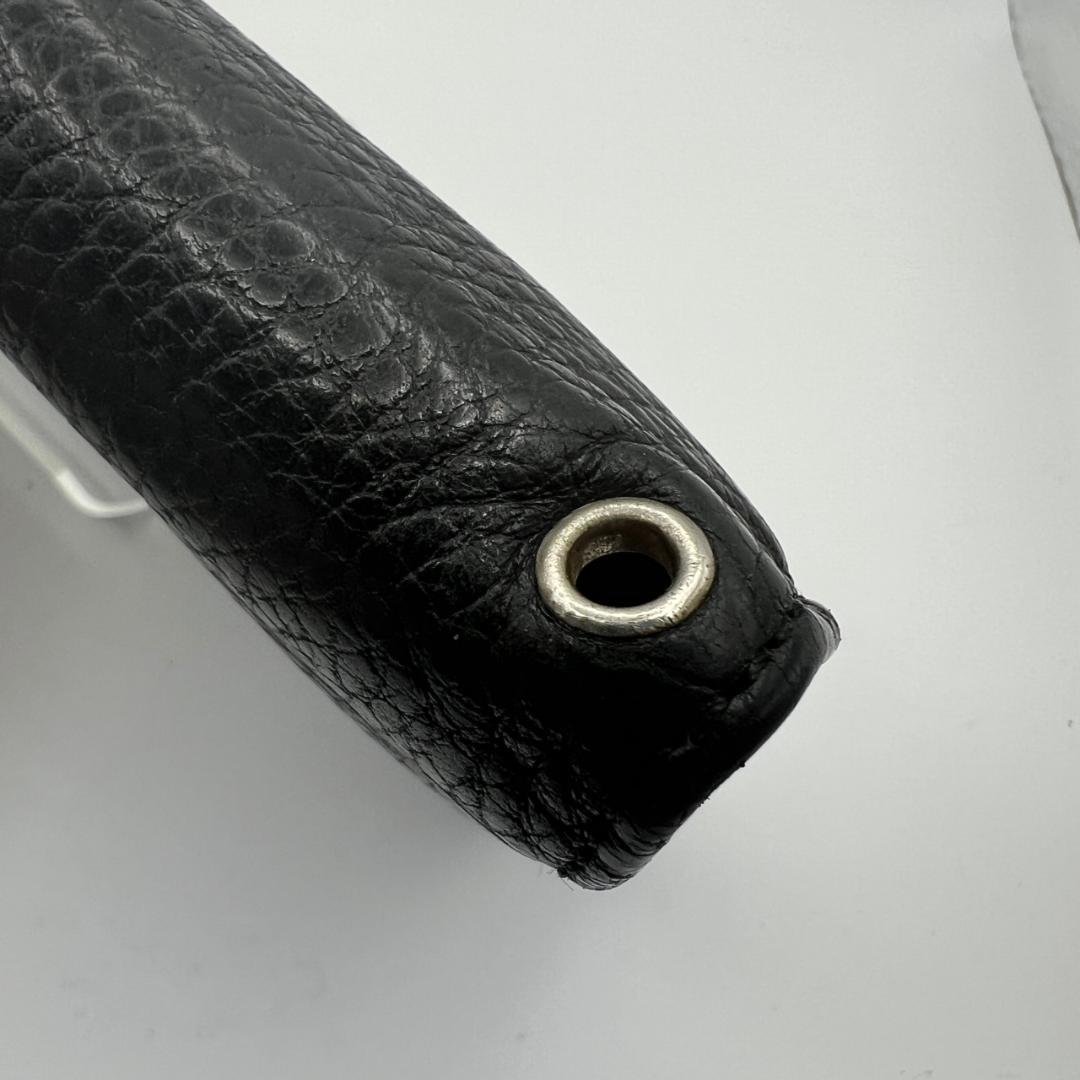 美品ヴィヴィアンウエストウッド★メンズフラップロングウォレット 長財布 本革 黒