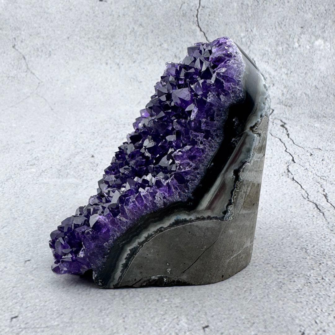 G-188高品質アメジスト クラスター ドーム　ウルグアイ産 高濃度 天然石