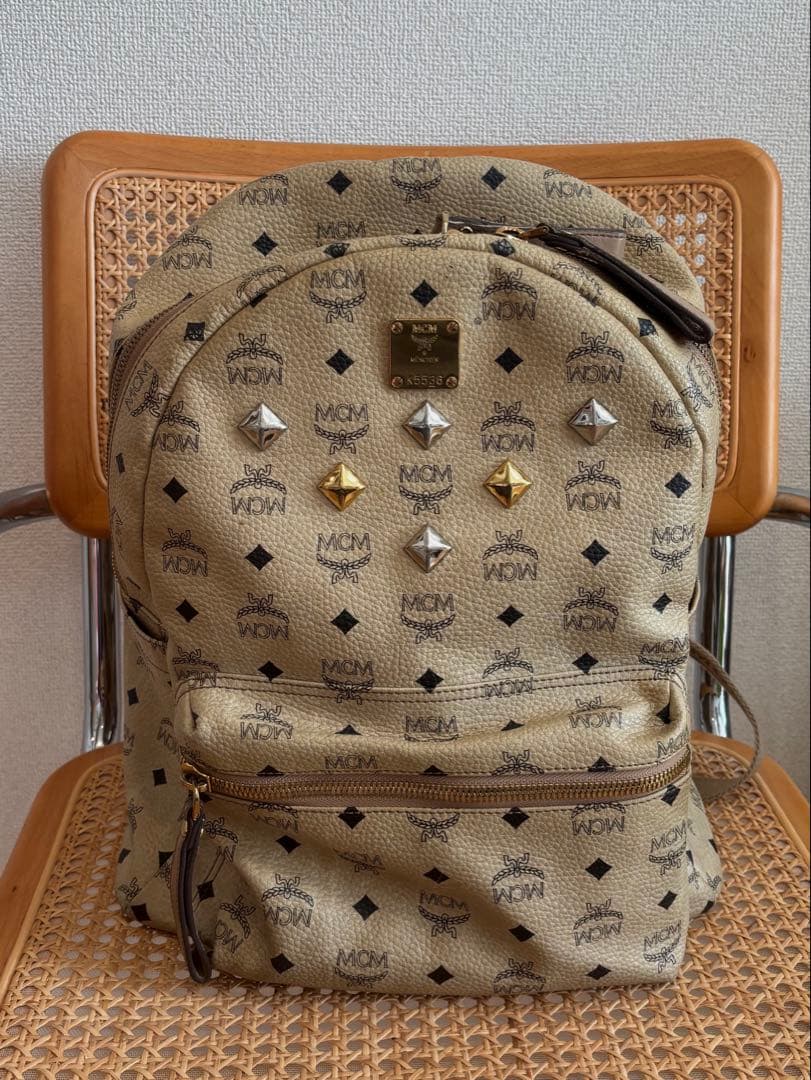 MCM ベージュリュック【正規品】