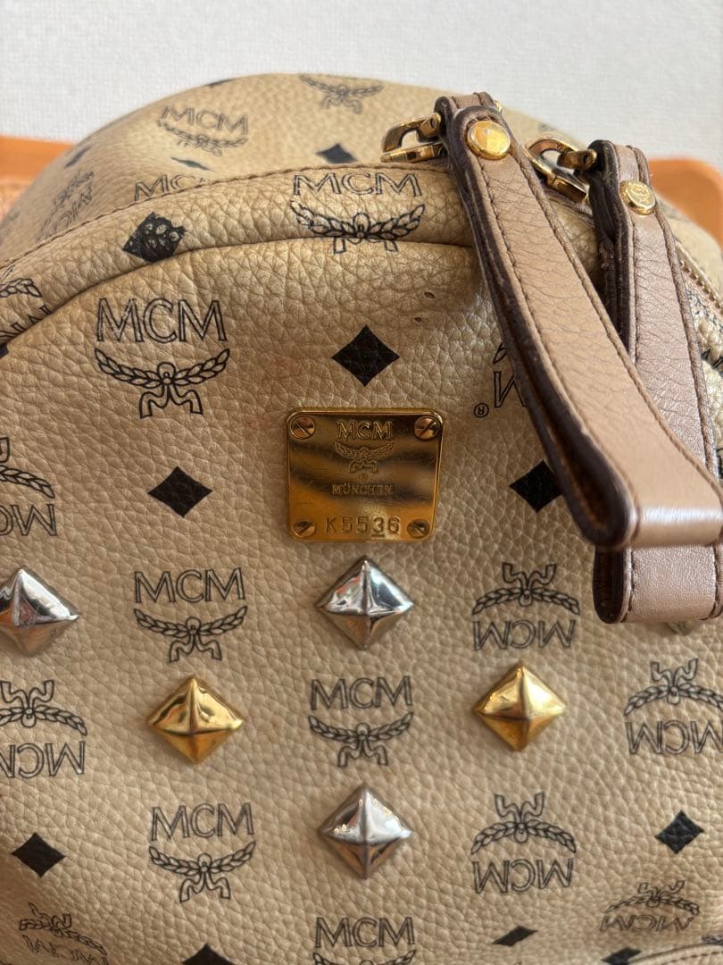 MCM ベージュリュック【正規品】
