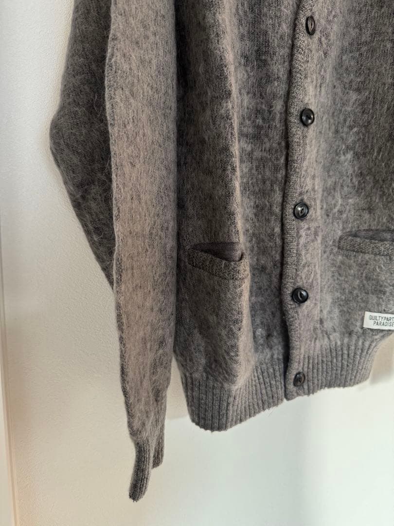 ワコマリア カーディガン モヘア L wacko maria チャコール