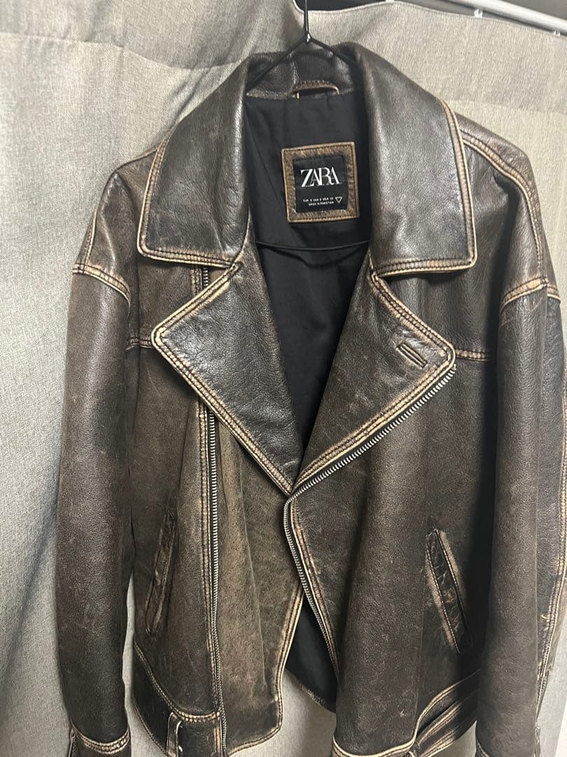 ZARA リアルレザージャケット