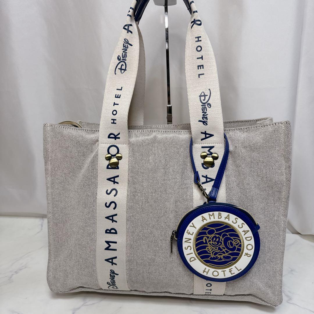 Disney AMBAASSADOR HOTEL トートバッグ ミッキー ロゴ