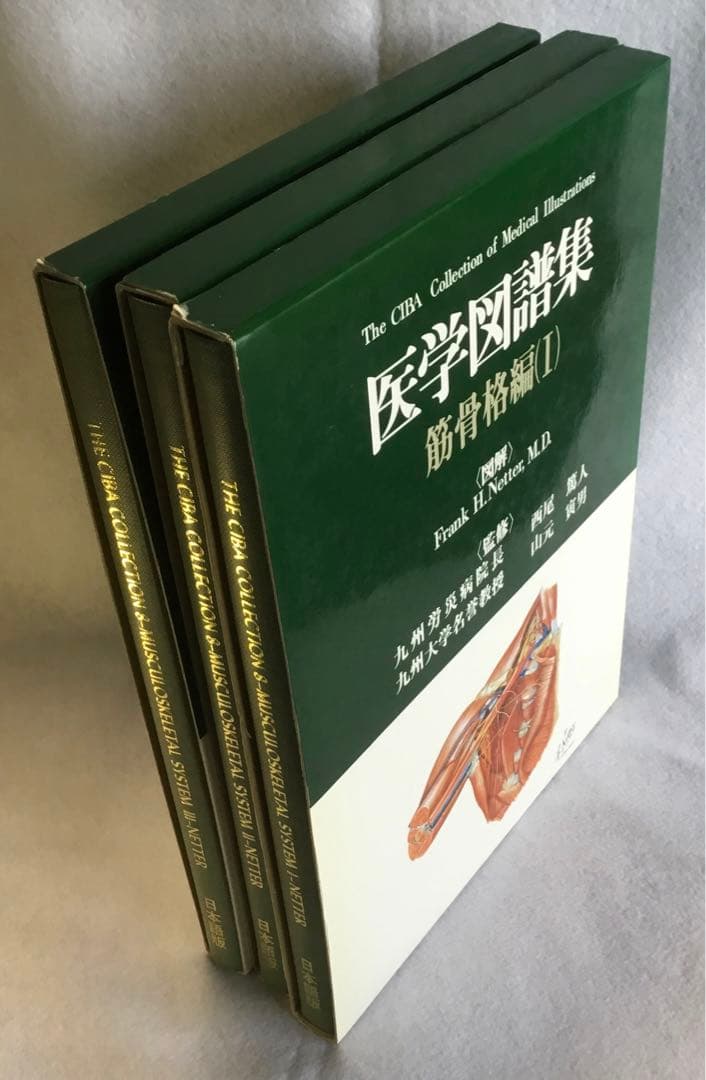 医学図譜集/筋骨格編 Ⅰ・Ⅱ・Ⅲ ３巻セット/箱★書込無し