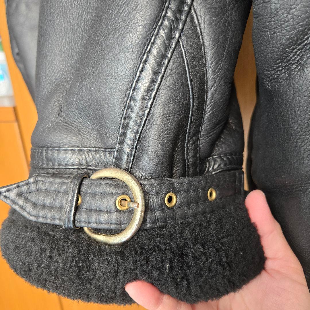 や*ま様 B-3フライトジャケットAVIATION CO. レザージャケットムー