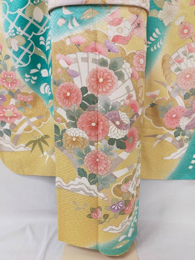 【WA-Modern】★★正絹　京友禅振袖　7点フルセット★★