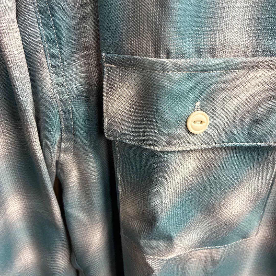 BIGMIKE ビッグマイク オンブレチェックシャツ シャドーチェック 長袖 M