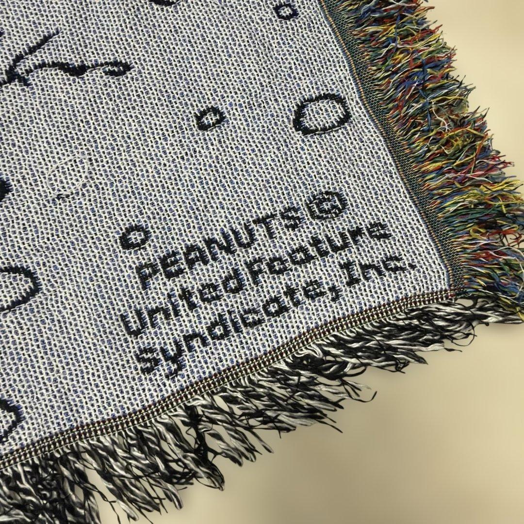 スヌーピー　ブランケット　マルチカバー　ソファカバー　ラグ　153x123