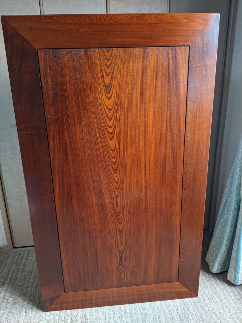 格安‼️座卓　未使用！国産天然木【総欅】 総けやき無垢材　あつらえ品、長期保管品！