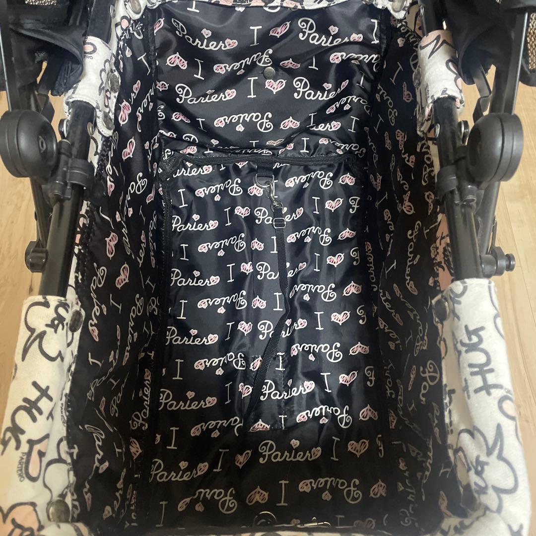 マザーカート2段式モノクロキャラクター柄 ペットカート