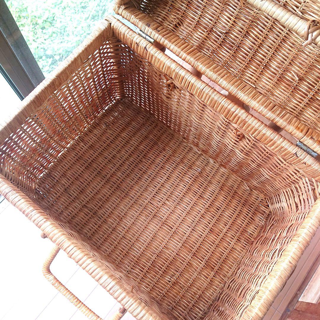 ペット用(小型)キャリーバッグ 蓋付き篭 インテリア