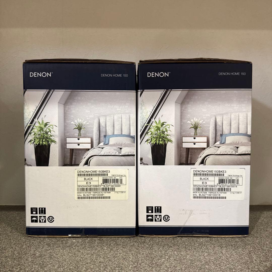 最初値下げ　早い者勝ち　スピーカー グレー DENON150 美品　2個
