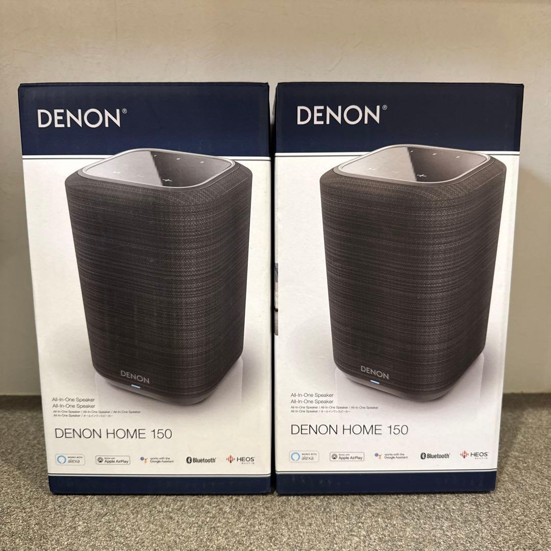 最初値下げ　早い者勝ち　スピーカー グレー DENON150 美品　2個