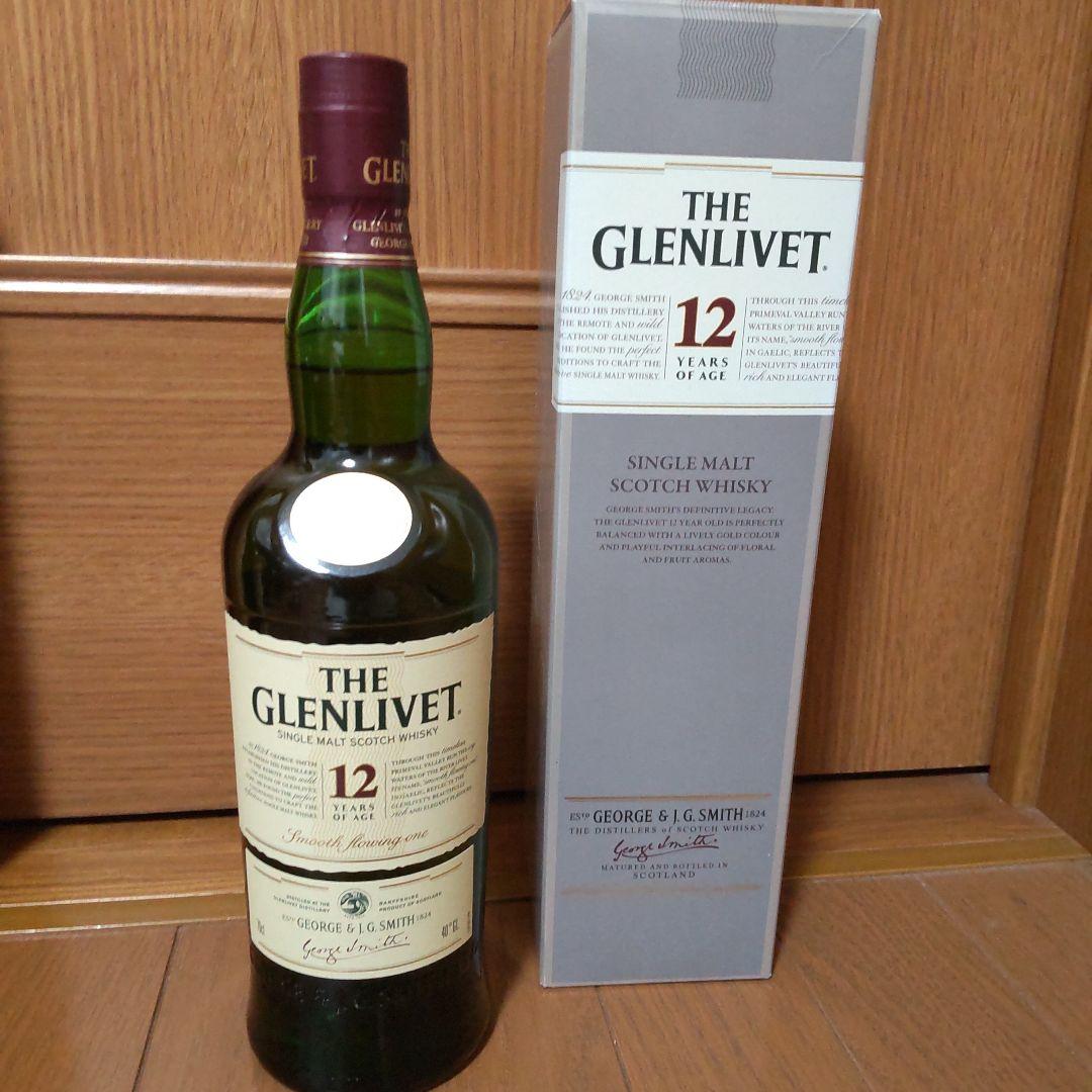 グレンリベット 12年 赤アザミ1000ml 1本＆ 旧ラベル700ml 1本