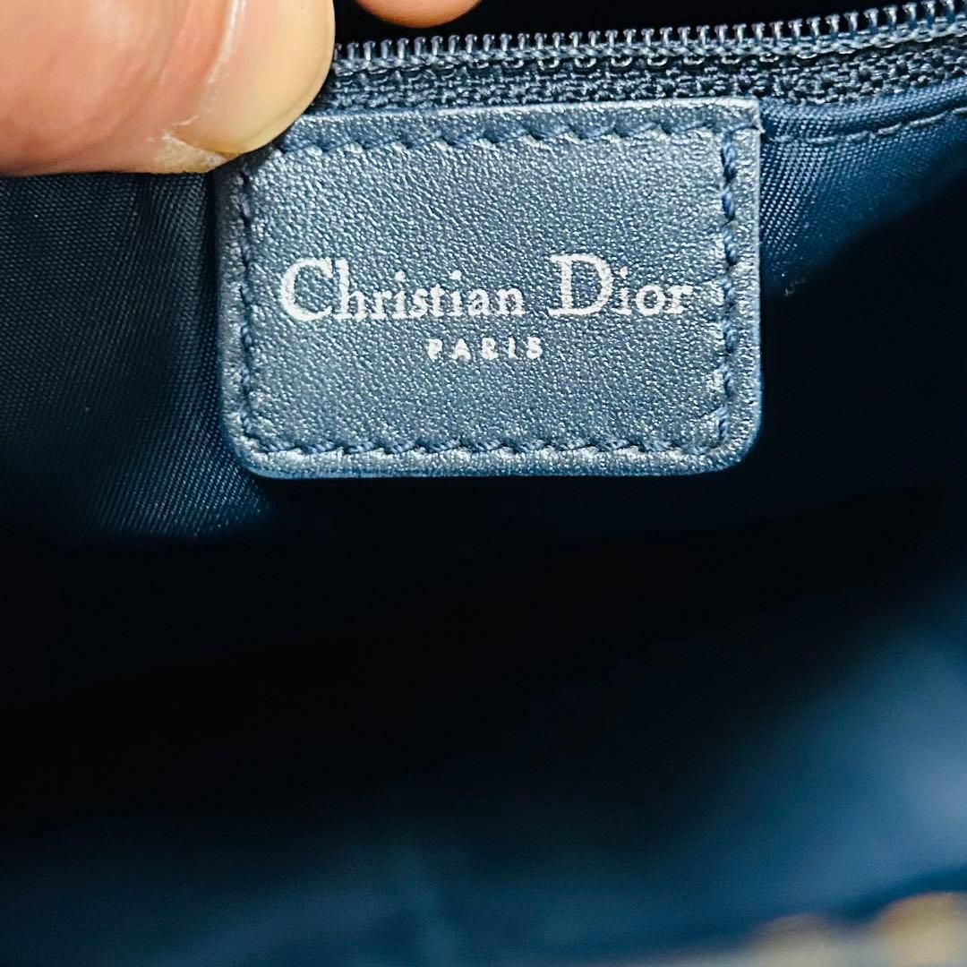 クリスチャンディオール トロッター トートバッグ ハンドバッグ ネイビー