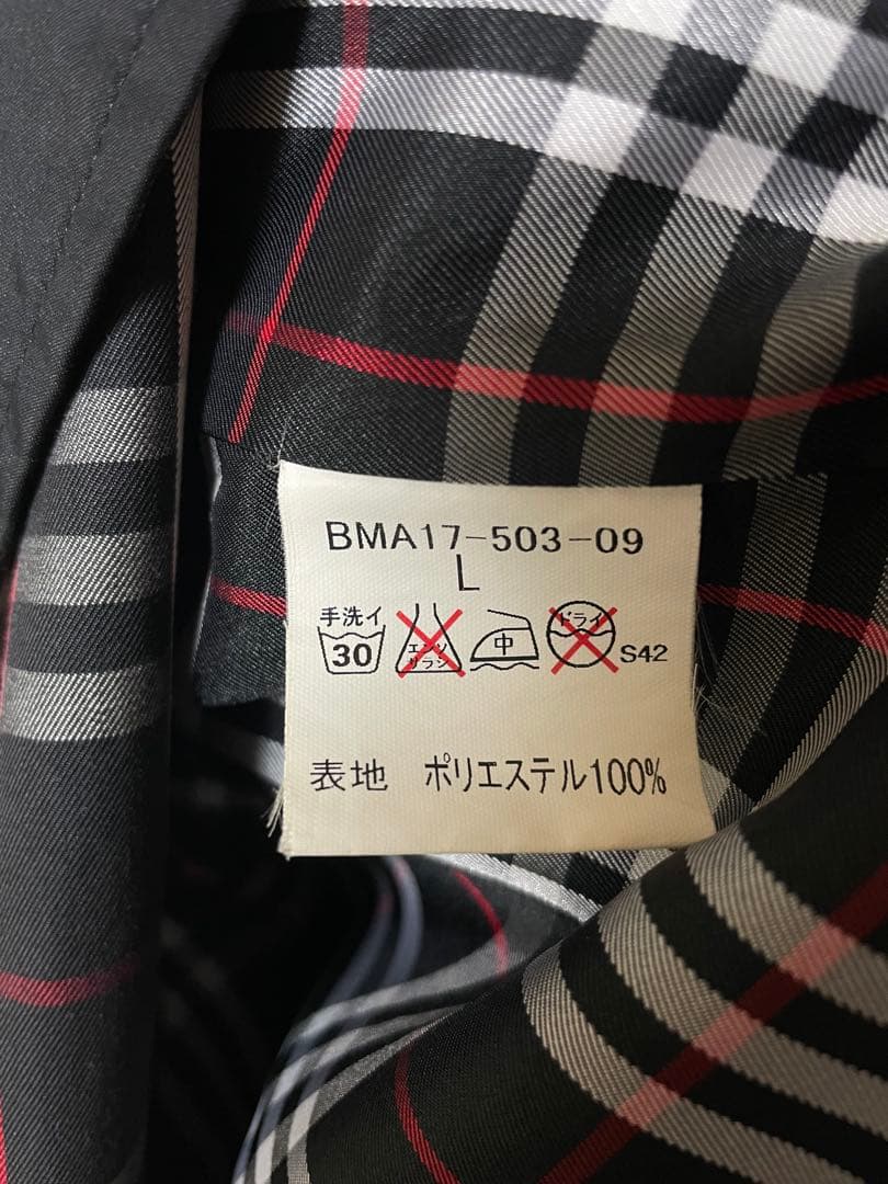 【美品】BURBERRY BLACK LABEL ステンカラーコート ブラック
