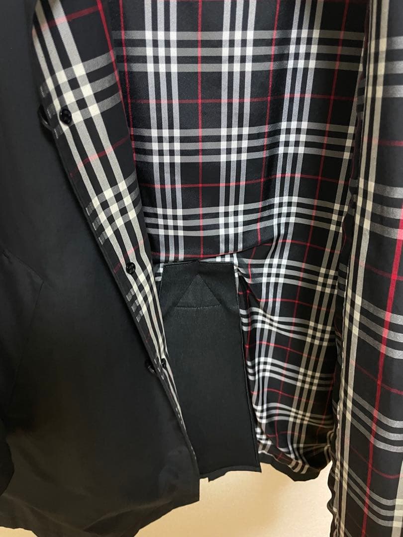 【美品】BURBERRY BLACK LABEL ステンカラーコート ブラック
