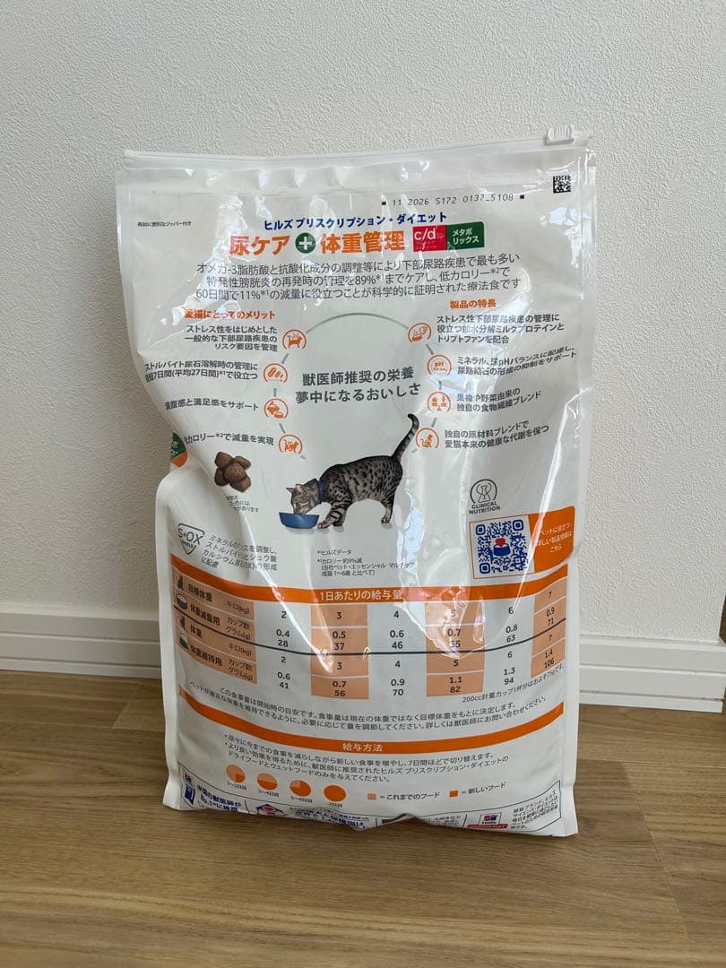 ヒルズ　尿ケア　体重管理　c/d メタボリック