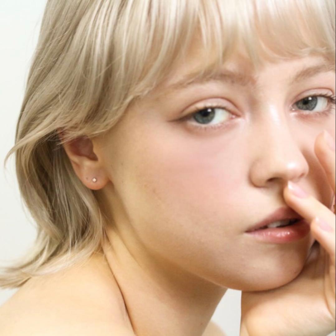 cui-cui キュイキュイ　一石ダイヤモンド 0.05ct ピアス　K18