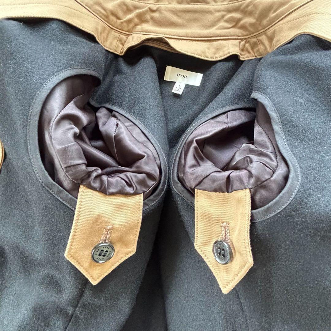 HYKE TYPE1 トレンチコート 名品⭐️ライナー付 上質ベージュ S 極美品