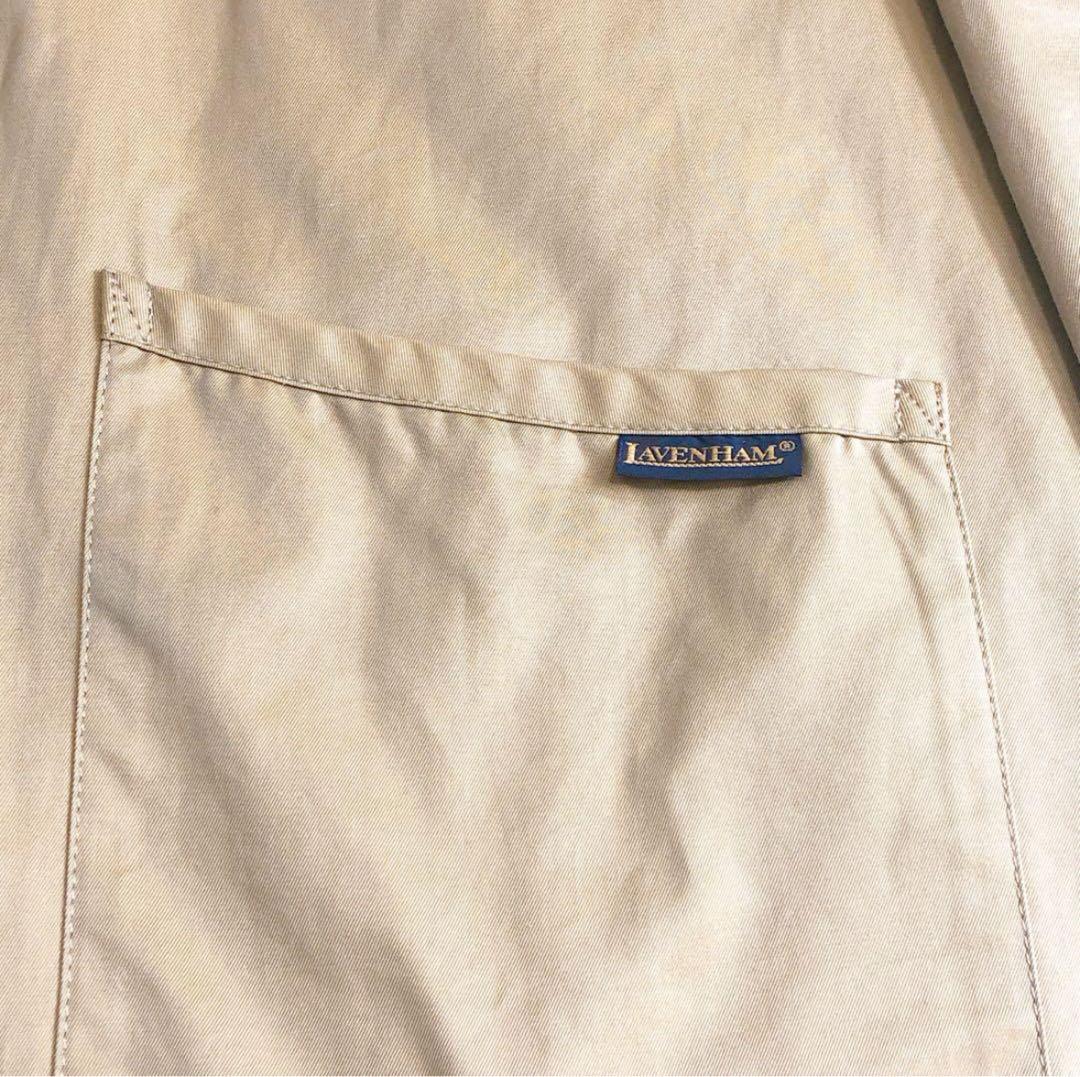 LAVENHAM ステンカラーコート 玉虫カラー 英国製