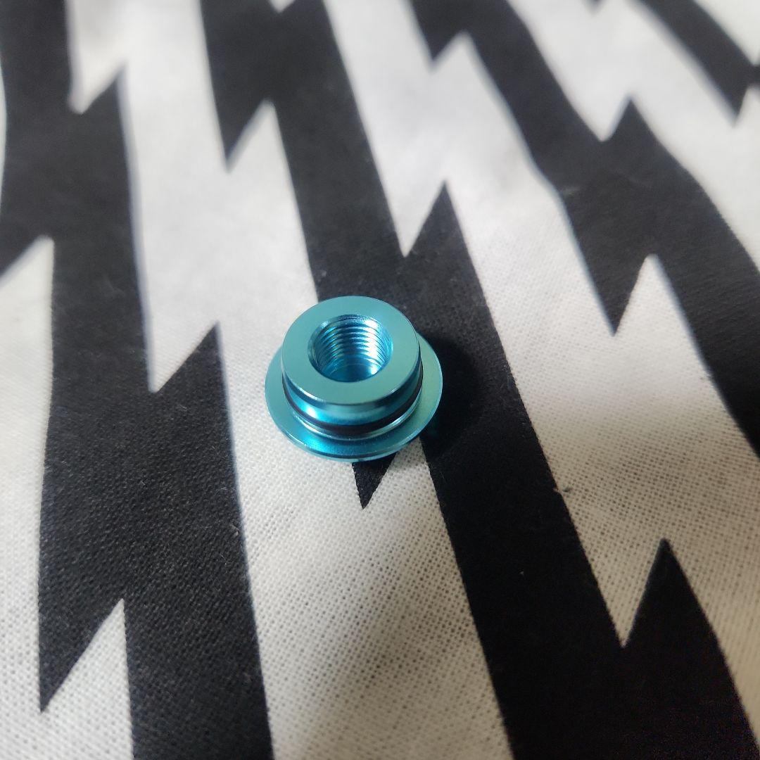 センターナット　シマノ左　ライトブルー　シマノ左　パープル