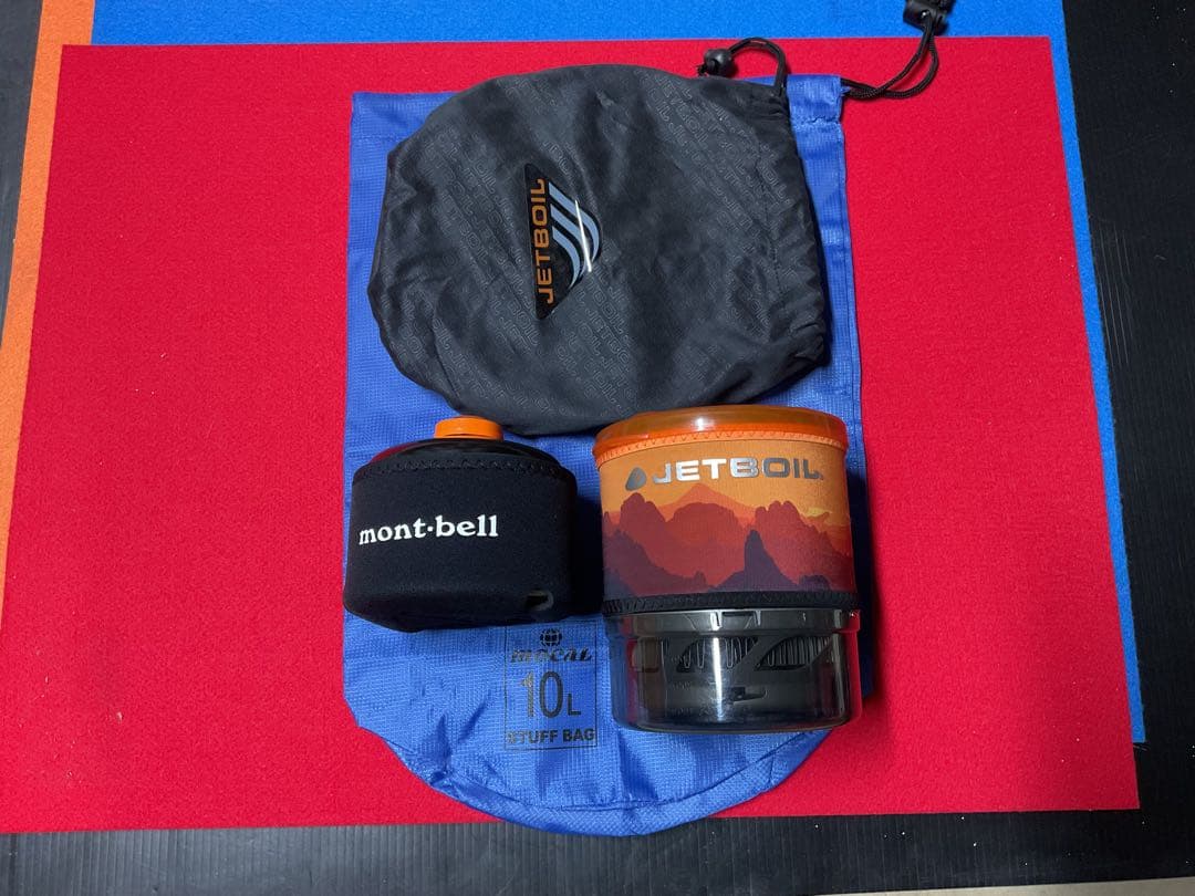 JETBOILミニモ動作良好美品+mont-bell新品サミレットスキレット他