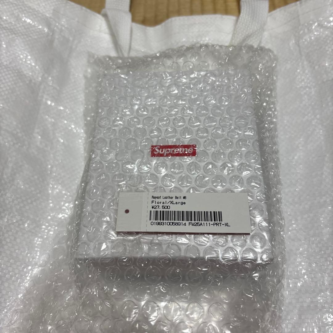 Supreme Repeat Leather Belt (25FW) XL新品