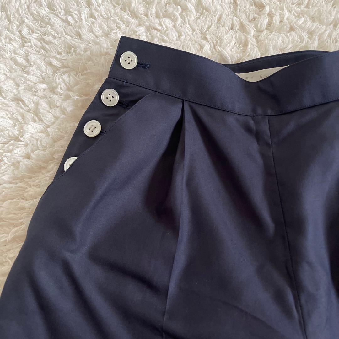 ペリーエリス　ヴィンテージ　紺　ネイビー オーバーサイズ　シルク　パンツスーツ