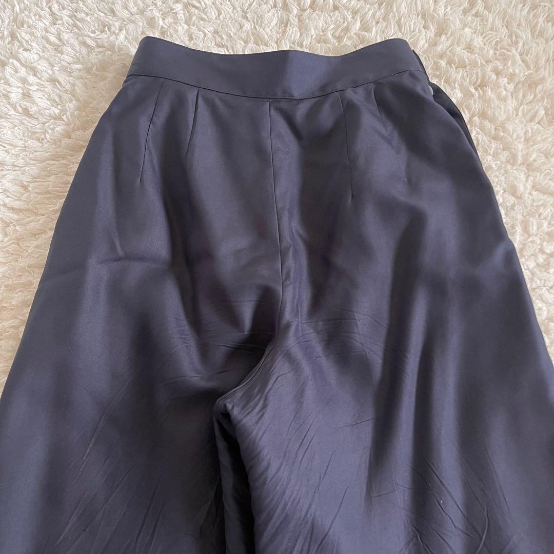 ペリーエリス　ヴィンテージ　紺　ネイビー オーバーサイズ　シルク　パンツスーツ