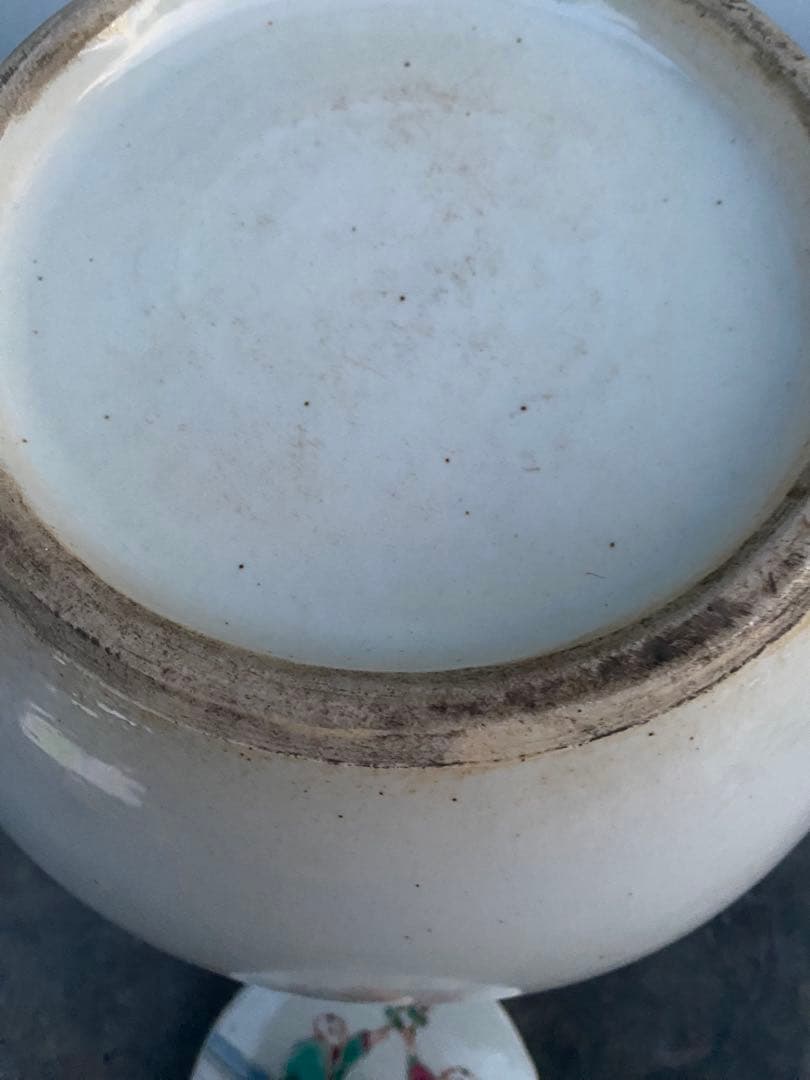 中国　清時代　童子絵　壺　古美術　骨董品