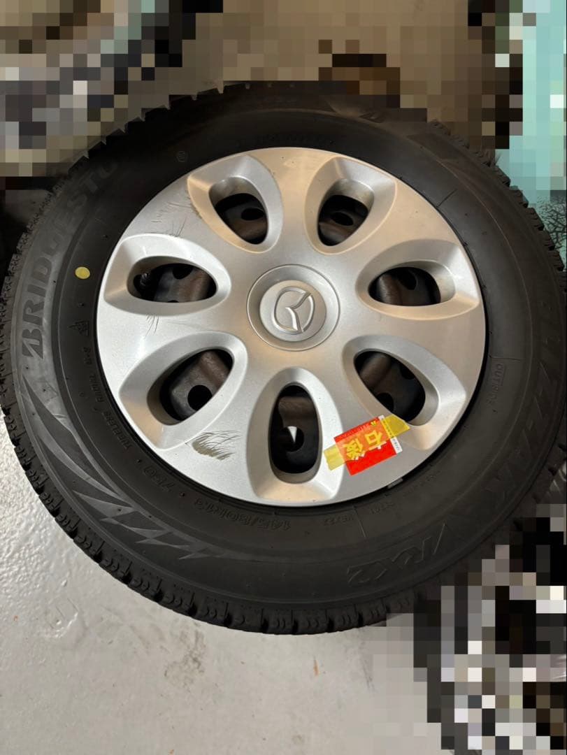 マツダ　145/80R13スタッドレスタイヤ　ホイール付き4本