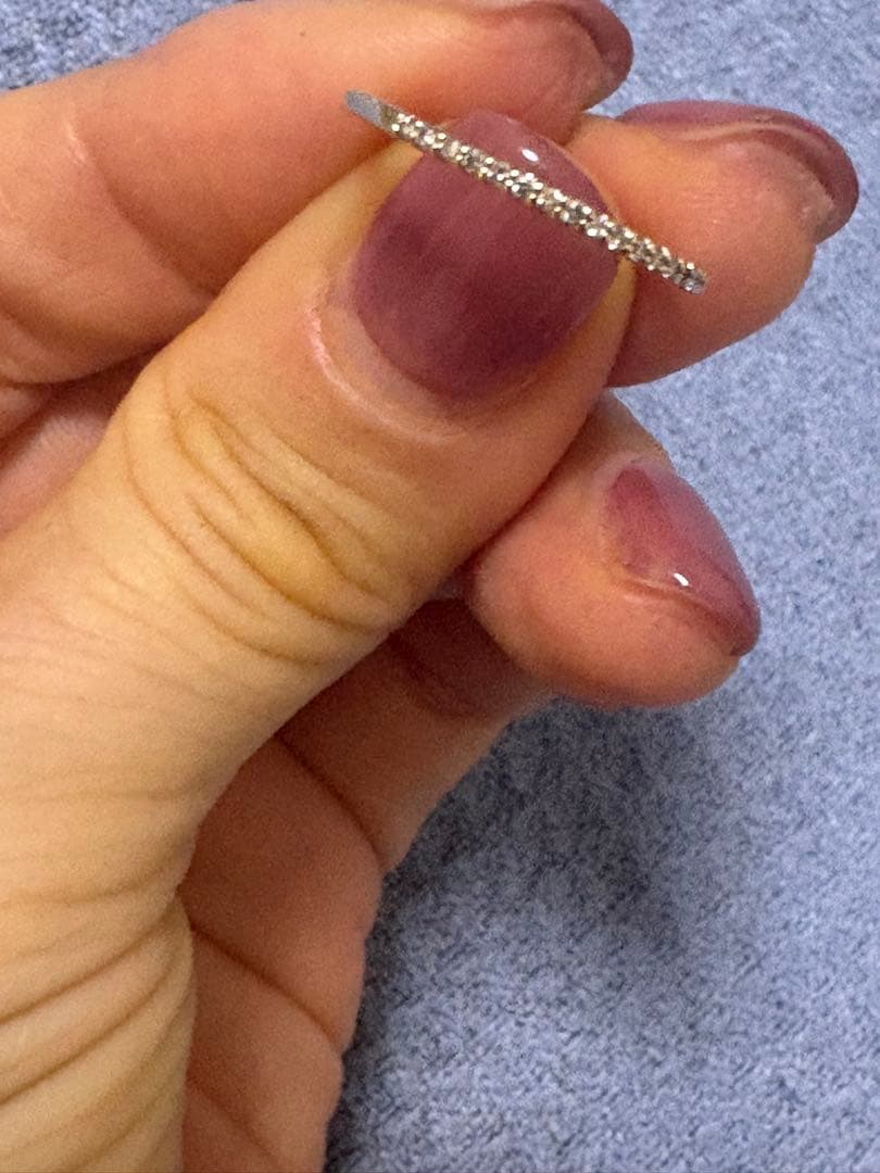 Lilas K10 ダイヤモンド ハーフエタニティリング　11号