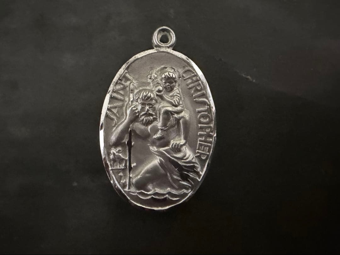 希少　ヴィンテージ　シルバー　925 アンティーク　ロザリオ　メダイ　アメリカ