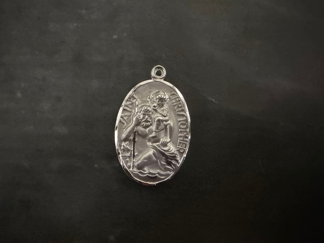 希少　ヴィンテージ　シルバー　925 アンティーク　ロザリオ　メダイ　アメリカ